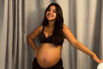 Grávida de João Gomes, Ary Mirelle posta foto do barrigão e cantor reage: 'Que mulher'