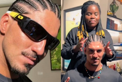 Após Gabriel Medina sofrer acusação de apropriação, trancista se manifesta: ‘Tá me pagando’