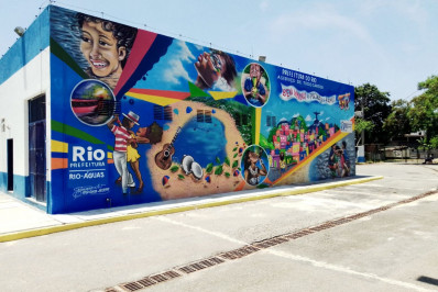Piscinão de Ramos ganha murais de grafite