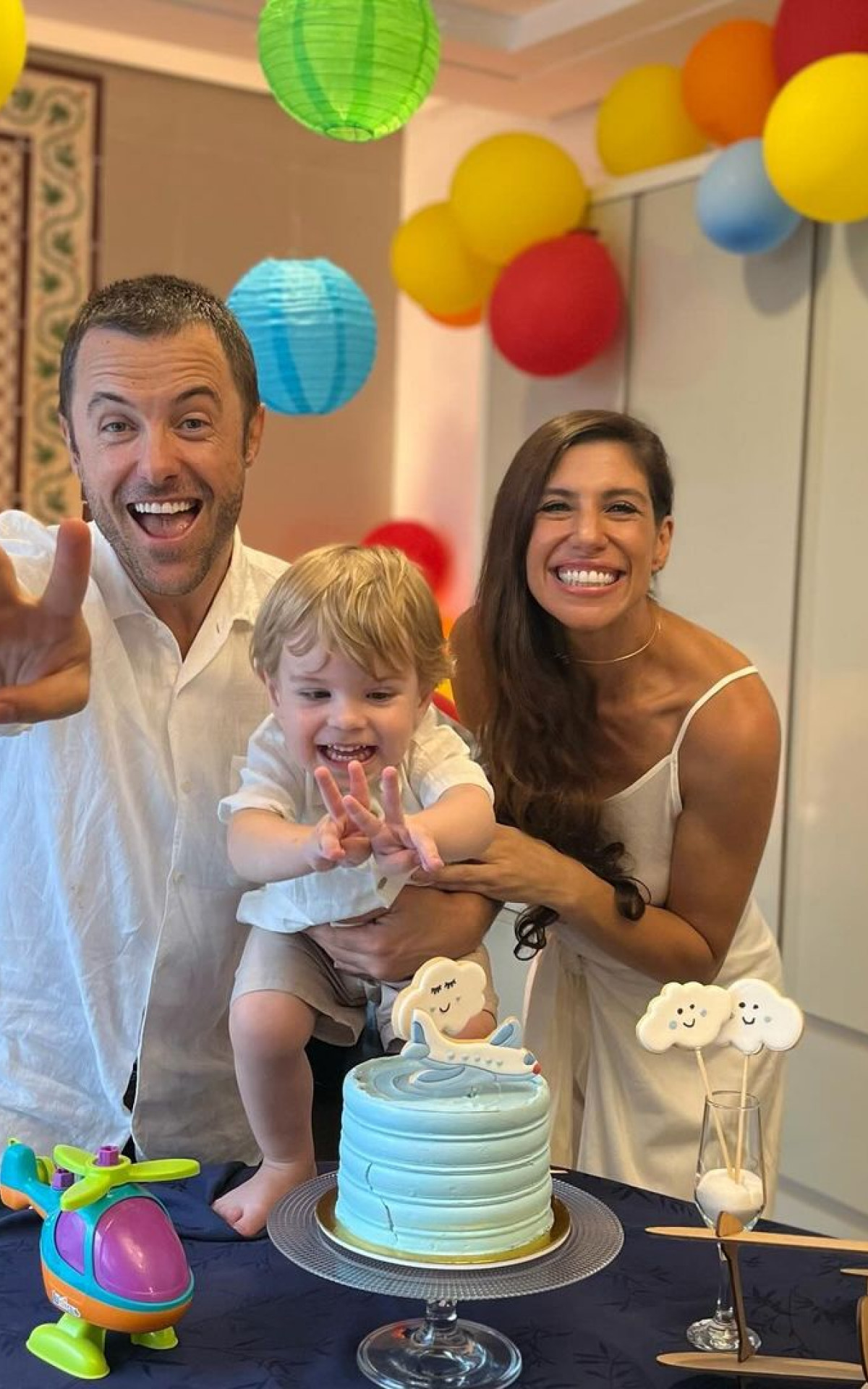 Kayky Brito celebra o aniversário do filho Kael com a mulher Tamara Dalcanale - Reprodução/Instagram