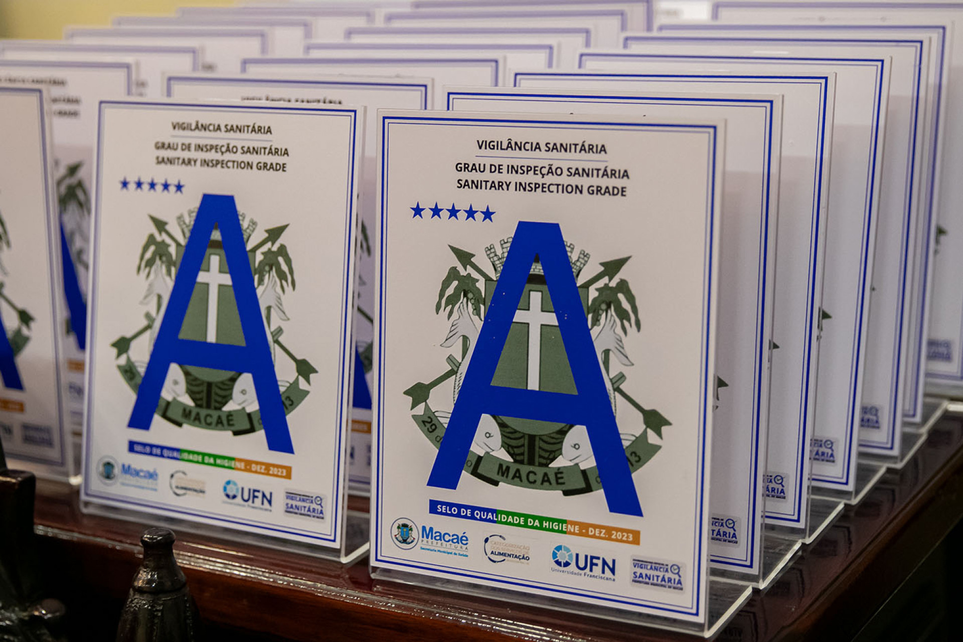 Selos foram entregues a 26 estabelecimentos de acordo com a pontua&ccedil;&atilde;o alcan&ccedil;ada - Foto: Divulga&ccedil;&atilde;o