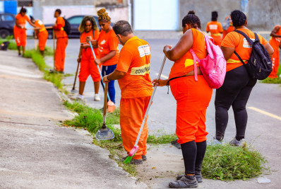 Bairros Jardim Almo e Santa Marta recebem mutirão de limpeza em Belford Roxo
