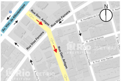 Rua do Leblon tem mudança de mão de direção a partir deste sábado