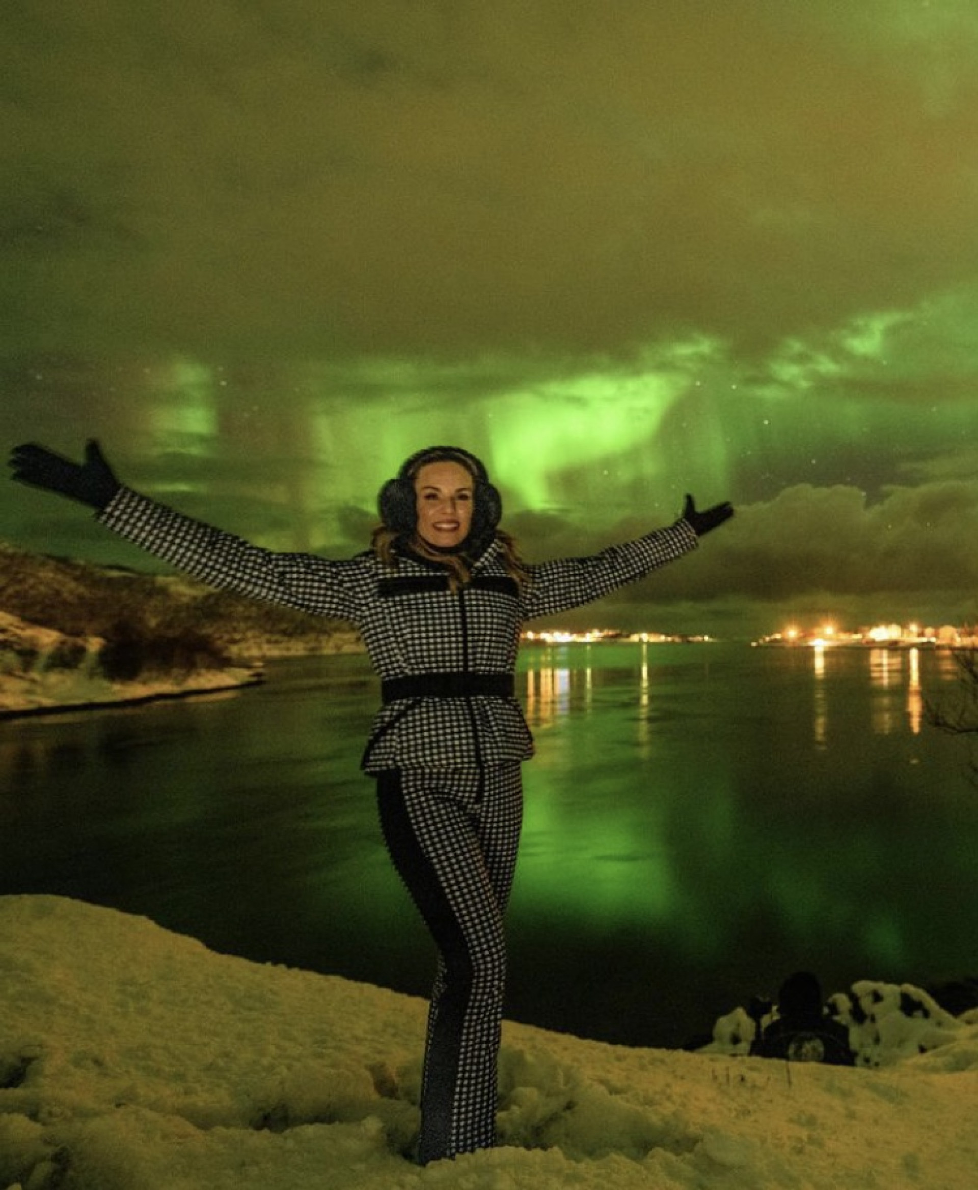 Ana Furtado realiza sonho de ver aurora boreal pessoalmente, na Noruega - Reprodução / Instagram
