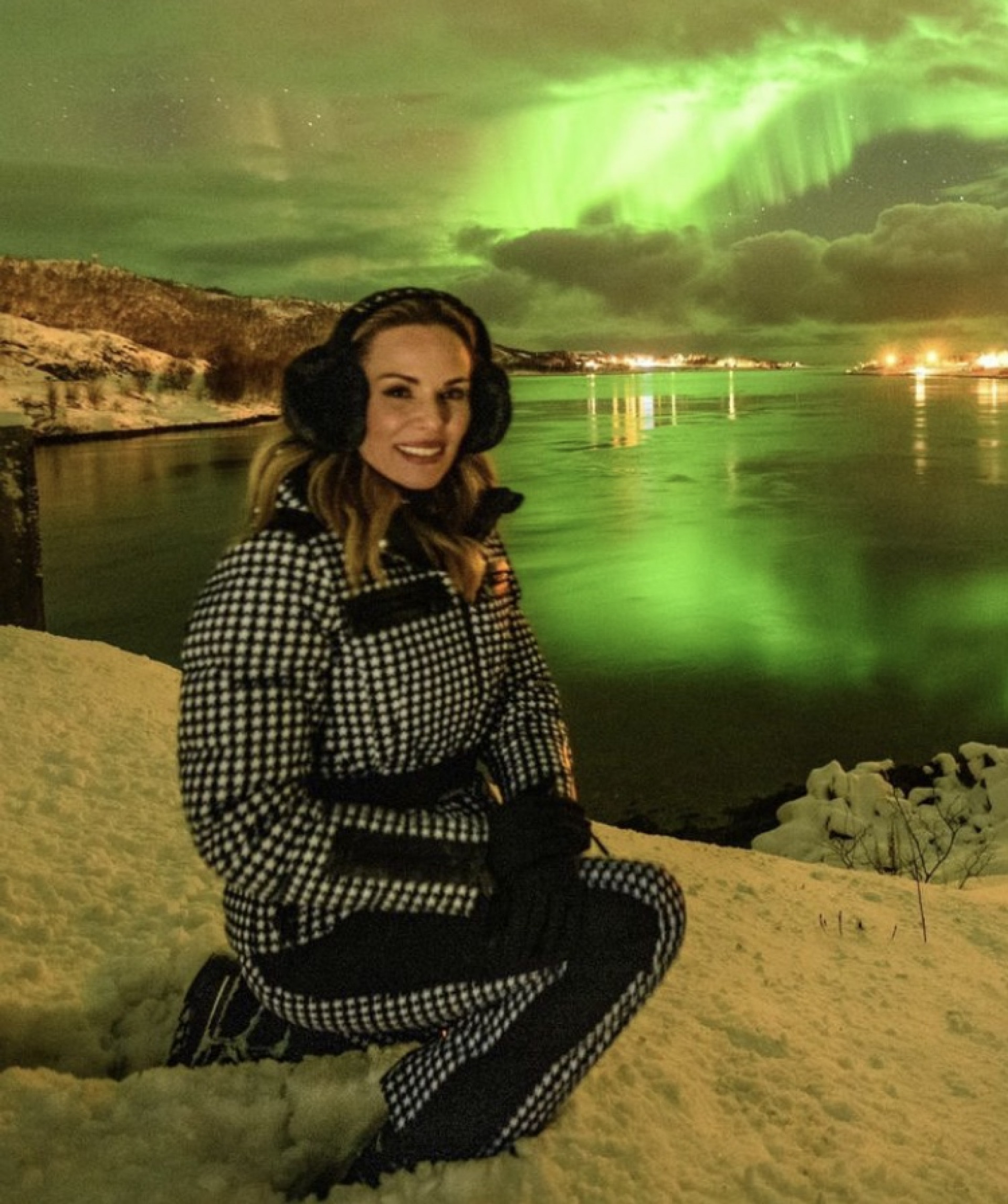 Ana Furtado realiza sonho de ver aurora boreal pessoalmente, na Noruega - Reprodução / Instagram