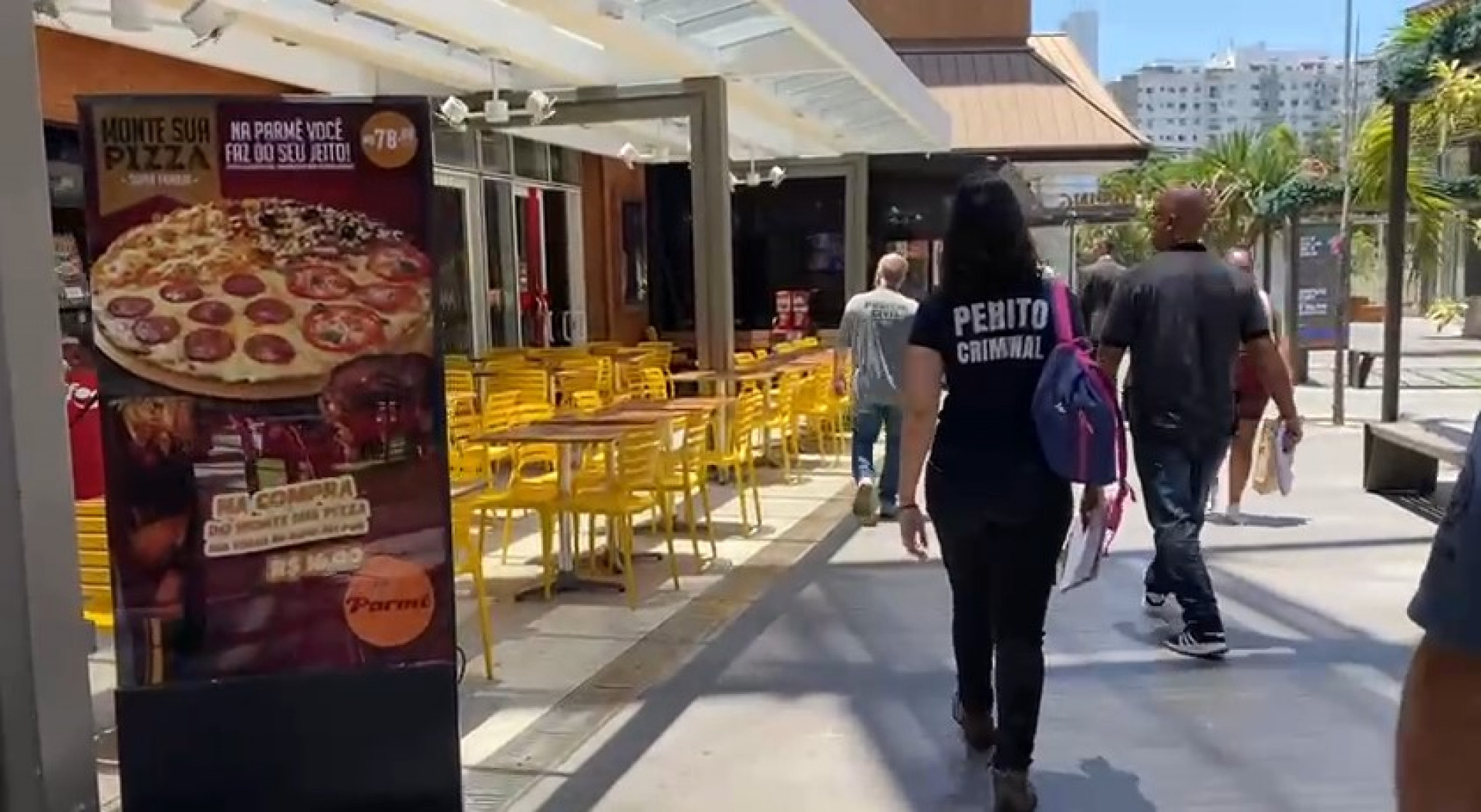 Fiscais da Vigilância Sanitária interditam pizzaria Parmê na expansão do Norte Shopping - Divulgação