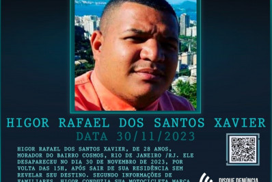 Eletricista desaparece após fazer orçamento na Zona Oeste 