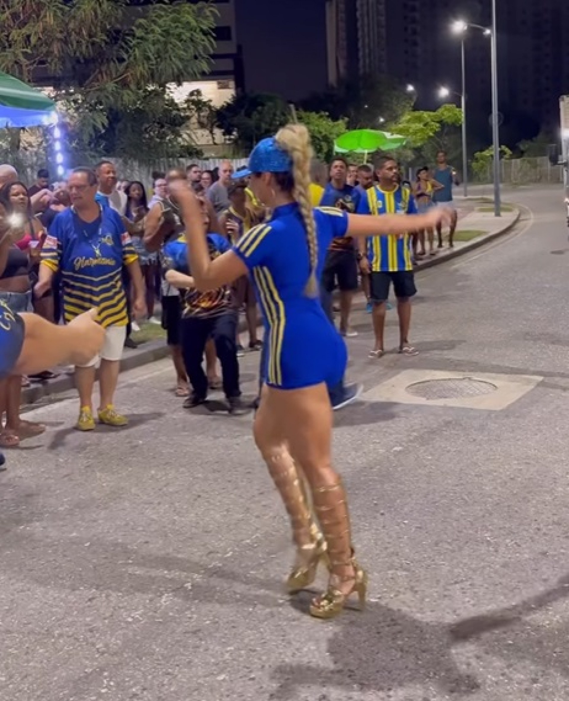 Lexa participa do ensaio de rua da Unidos da Tijuca - Reprodução do Instagram