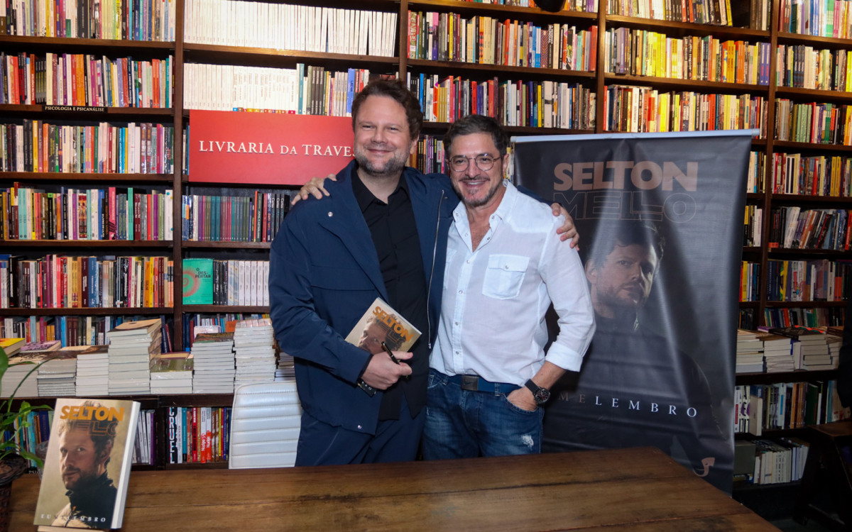 Selton e o ator Guilherme Piva