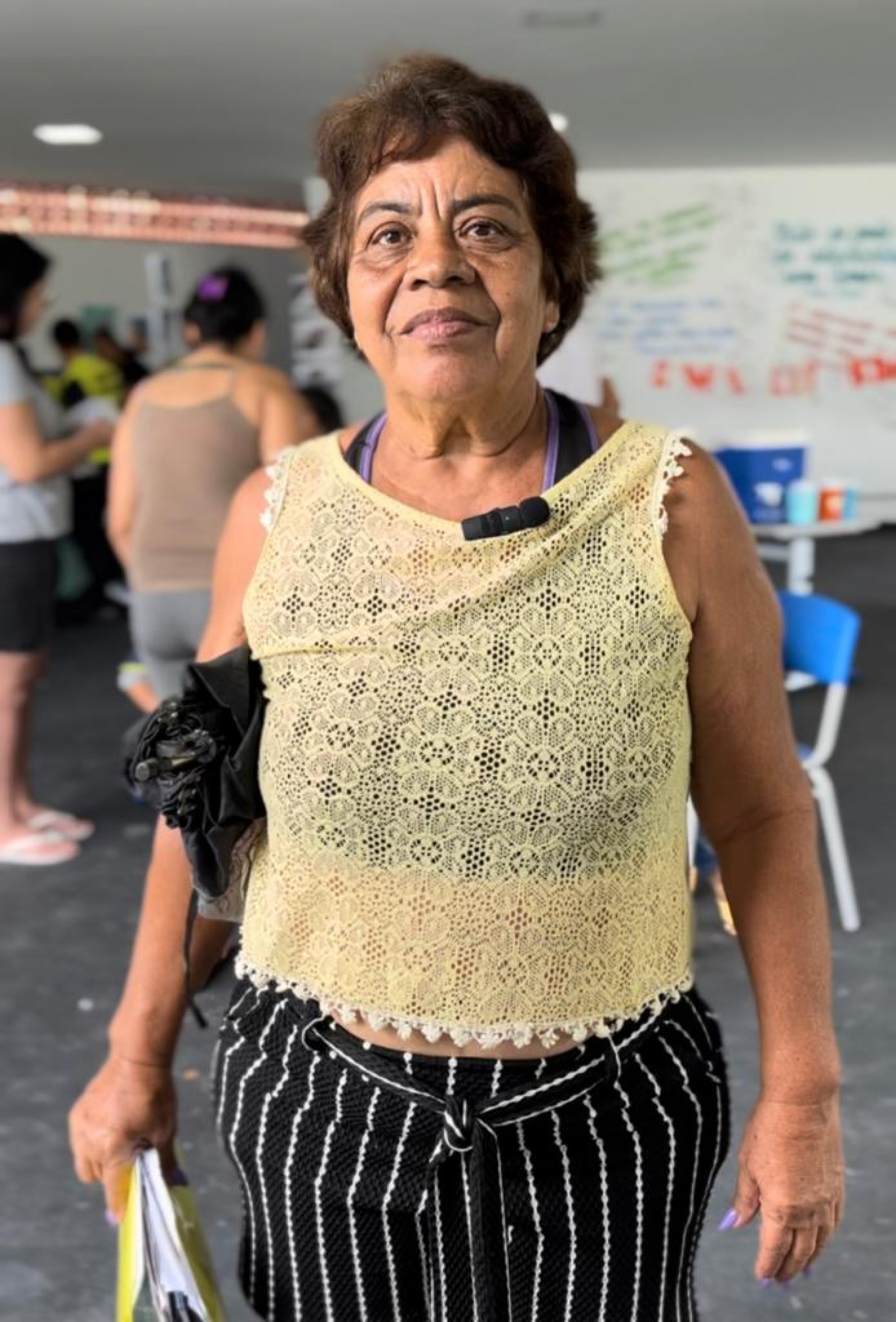 A moradora da região, Anita de Santos, aproveitou uma série de serviços oferecidos na ação social - Jeovani Campos/PMBR
