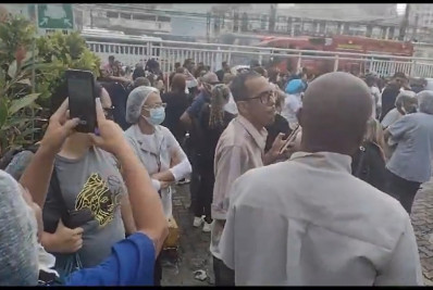 Acionamento de sistema anti-incêndio causa tensão a funcionários e pacientes de hospital em Cascadura