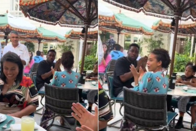 Jovem comemora aniversário no Copacabana Palace e Taís Araújo e Lázaro Ramos participam da festa de forma inesperada