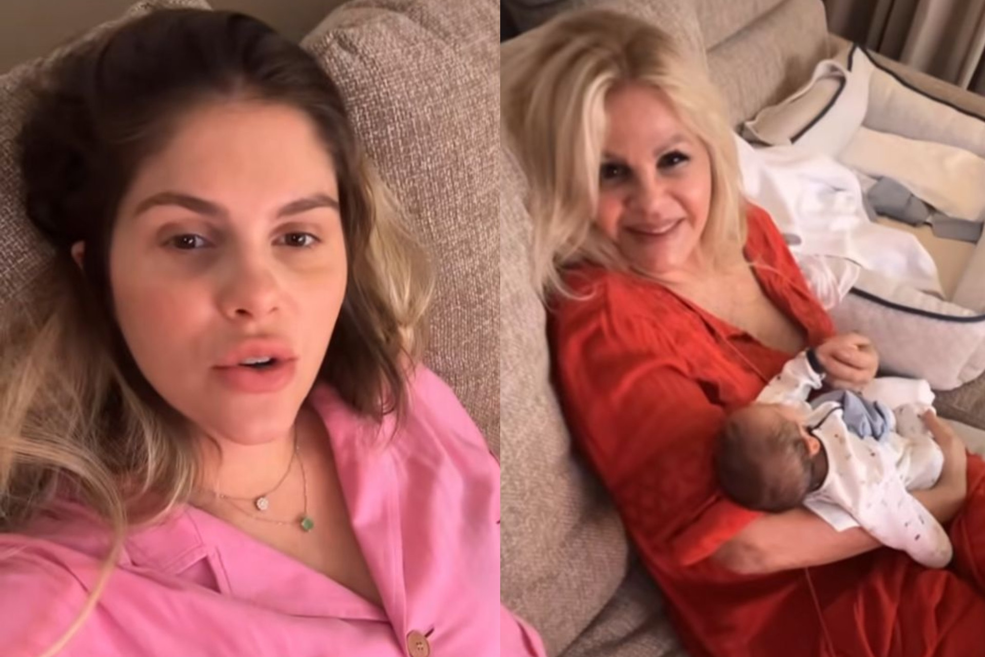 Bárbara Evans mostra Monique Evans conhecendo os netos gêmeos
- Reprodução / Instagram