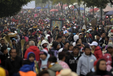 Três peregrinos morrem atropelados nas festas da Virgem de Guadalupe no México