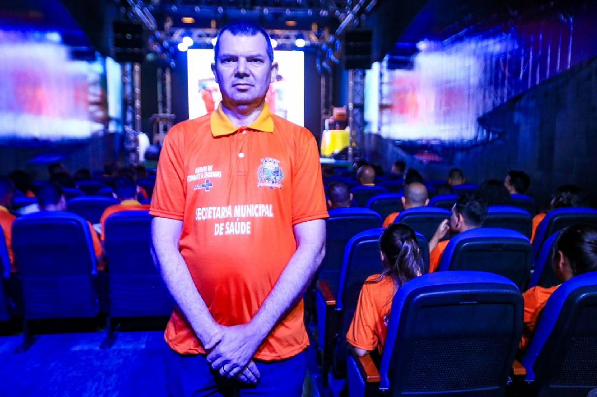 O agente de combate a endemias, Elias dos Santos Alves, 45 anos, achou muito construtivo a capacita&ccedil;&atilde;o - Rafael Barreto/PMBR