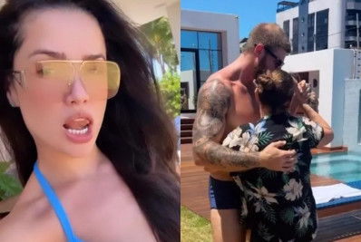 Juliette flagra a mãe e o affair dançando coladinhos em dia de piscina