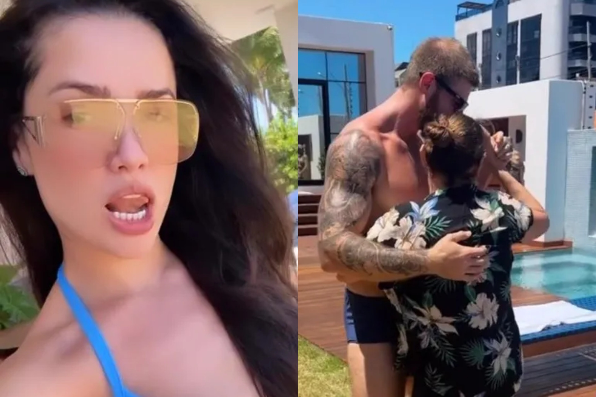 Juliette curte dia de piscina com a família e affair em viagem de férias - Reprodução/Instagram