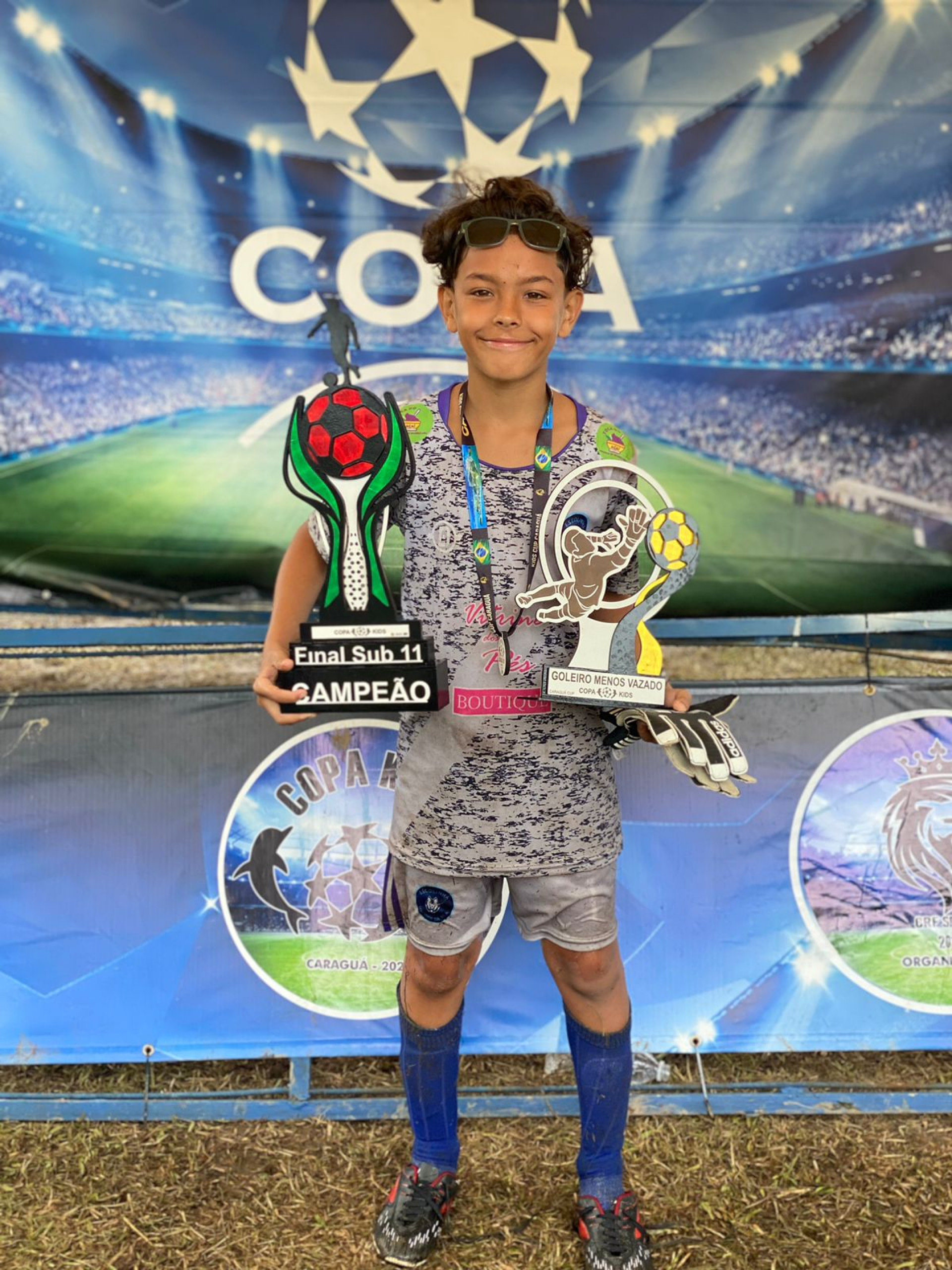 Goleiro menos vazado nesta temporada, Samuel Andrade,  - Divulgação/Lobinhos