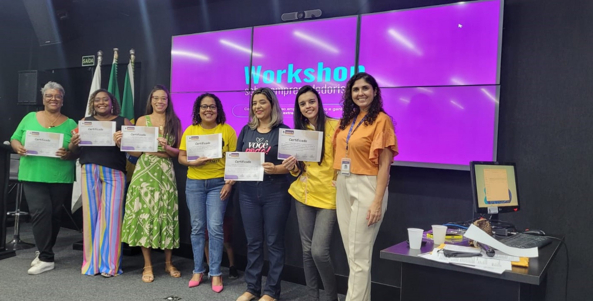 O audit&oacute;rio da prefeitura recebeu 39 pessoas no workshop - Matheus Pina e Larissa Bispo/PMM