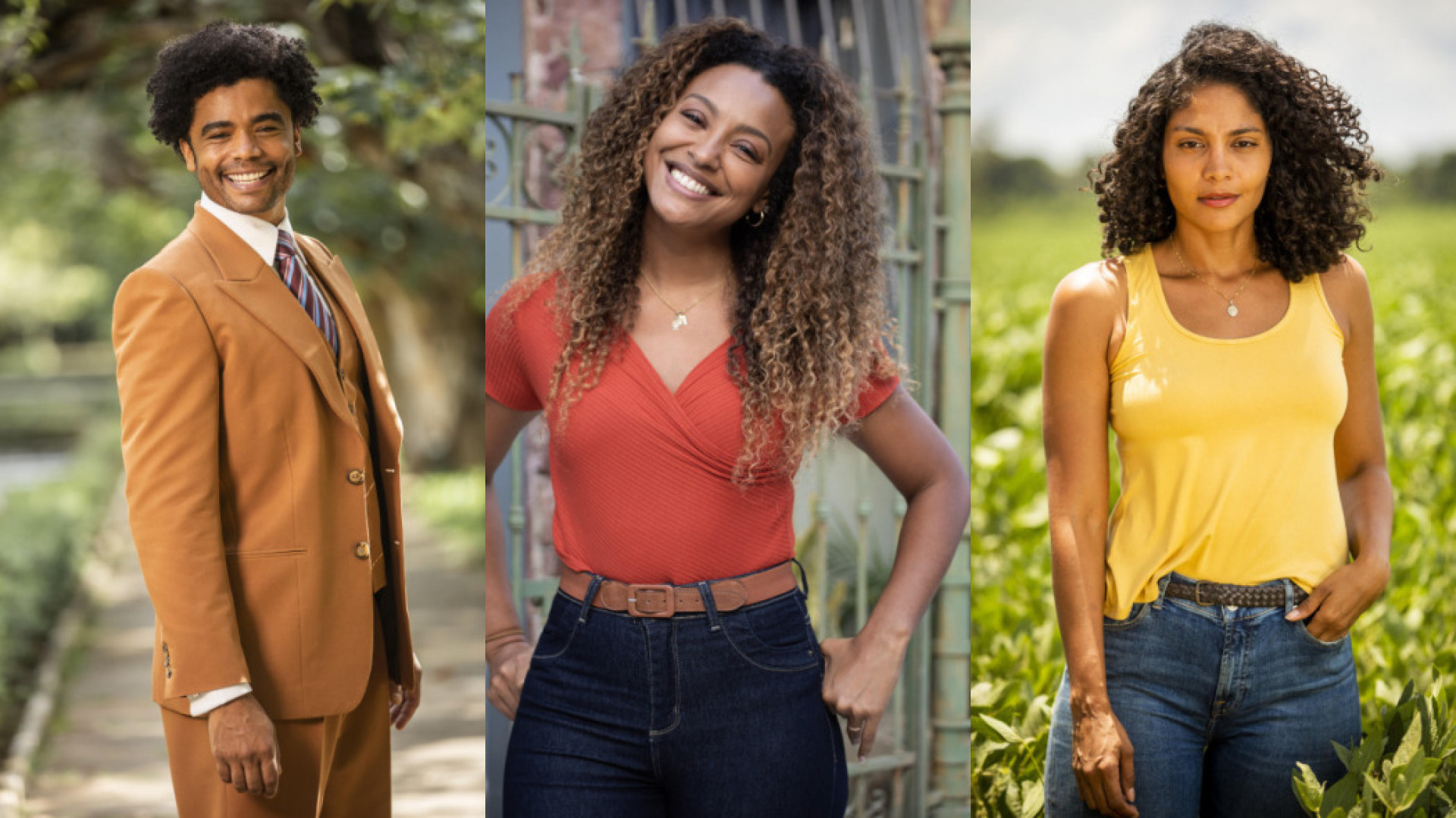 Pela primeira vez na emissora, as três novelas tiveram protagonistas negros - Divulgação/ TV Globo