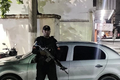 PM recupera carro roubado usado por ladrões em Belford Roxo