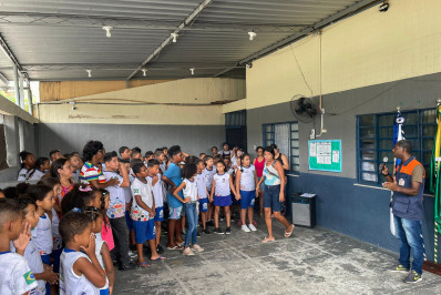 Projeto da Defesa Civil de Mesquita passa por escola municipal na Coreia