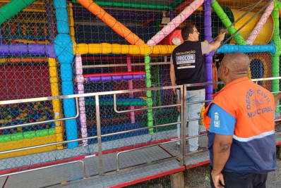 Procon e Defesa Civil Realizam Vistoria em Parque de Diversões em Rio das Ostras