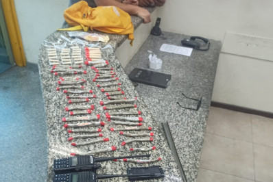 PM prende suspeito de tráfico com revólver no bairro Santa Izabel, em Barra Mansa