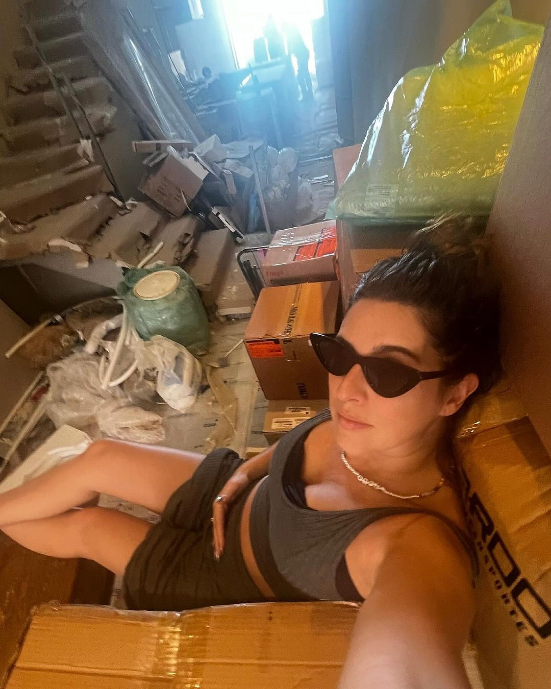 Fernanda Paes Leme mostra detalhes da obra na casa da Bahia  - Reprodução / Instagram 