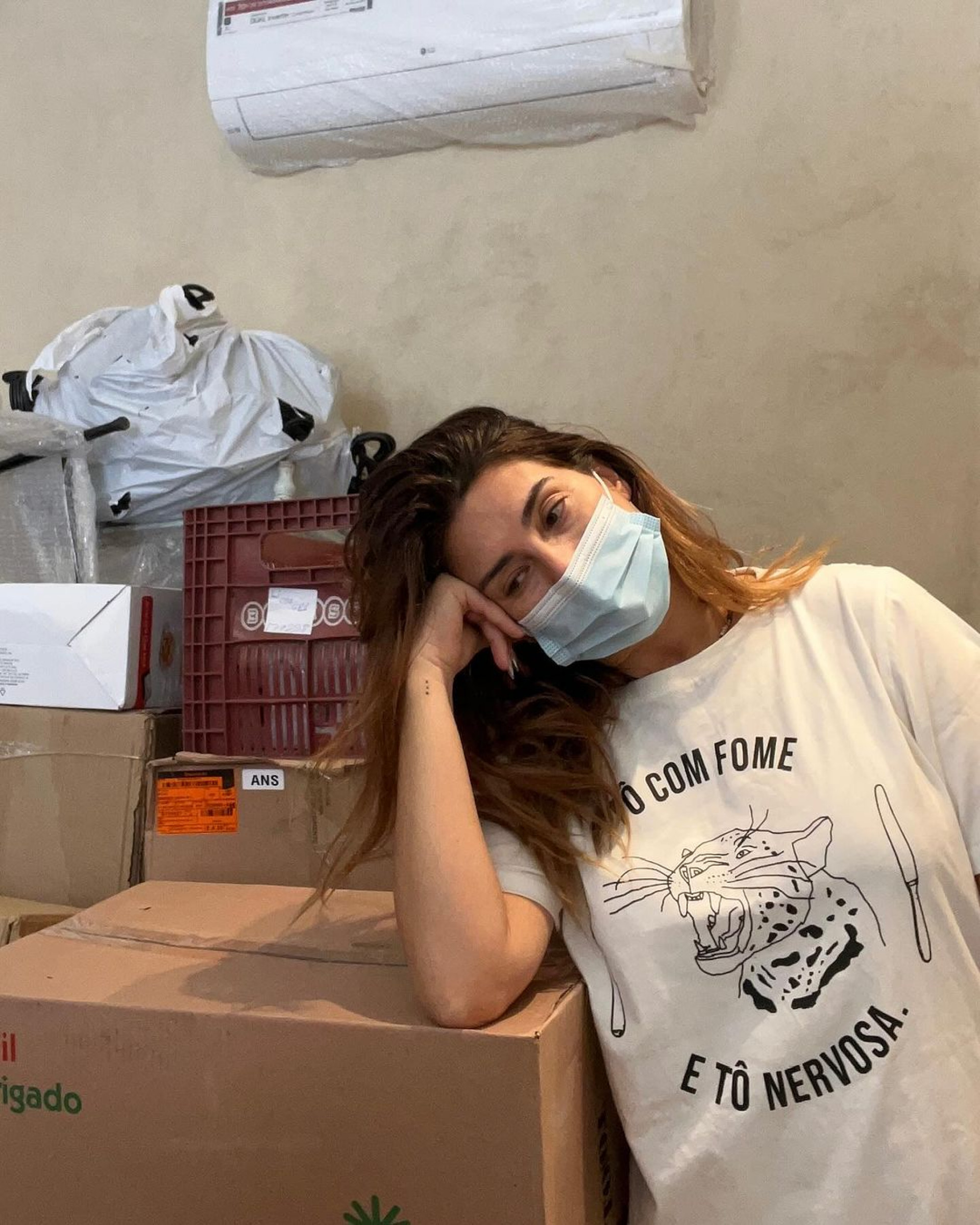 Fernanda Paes Leme mostra detalhes da obra na casa da Bahia  - Reprodução / Instagram 