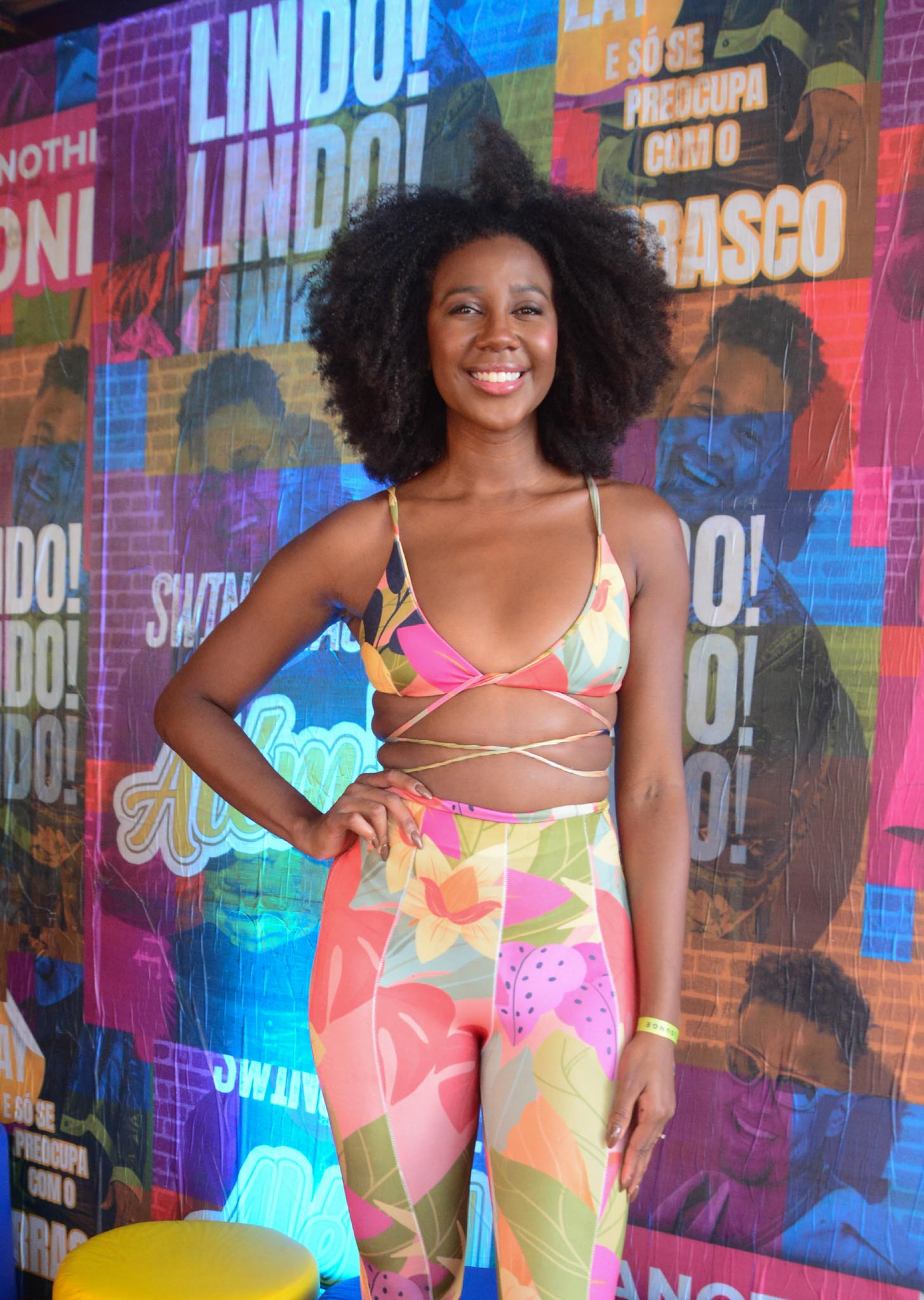 Camilla de Lucas na gravação do DVD 'PaGGodin', de Léo Santana - Webert Belicio/ Agnews