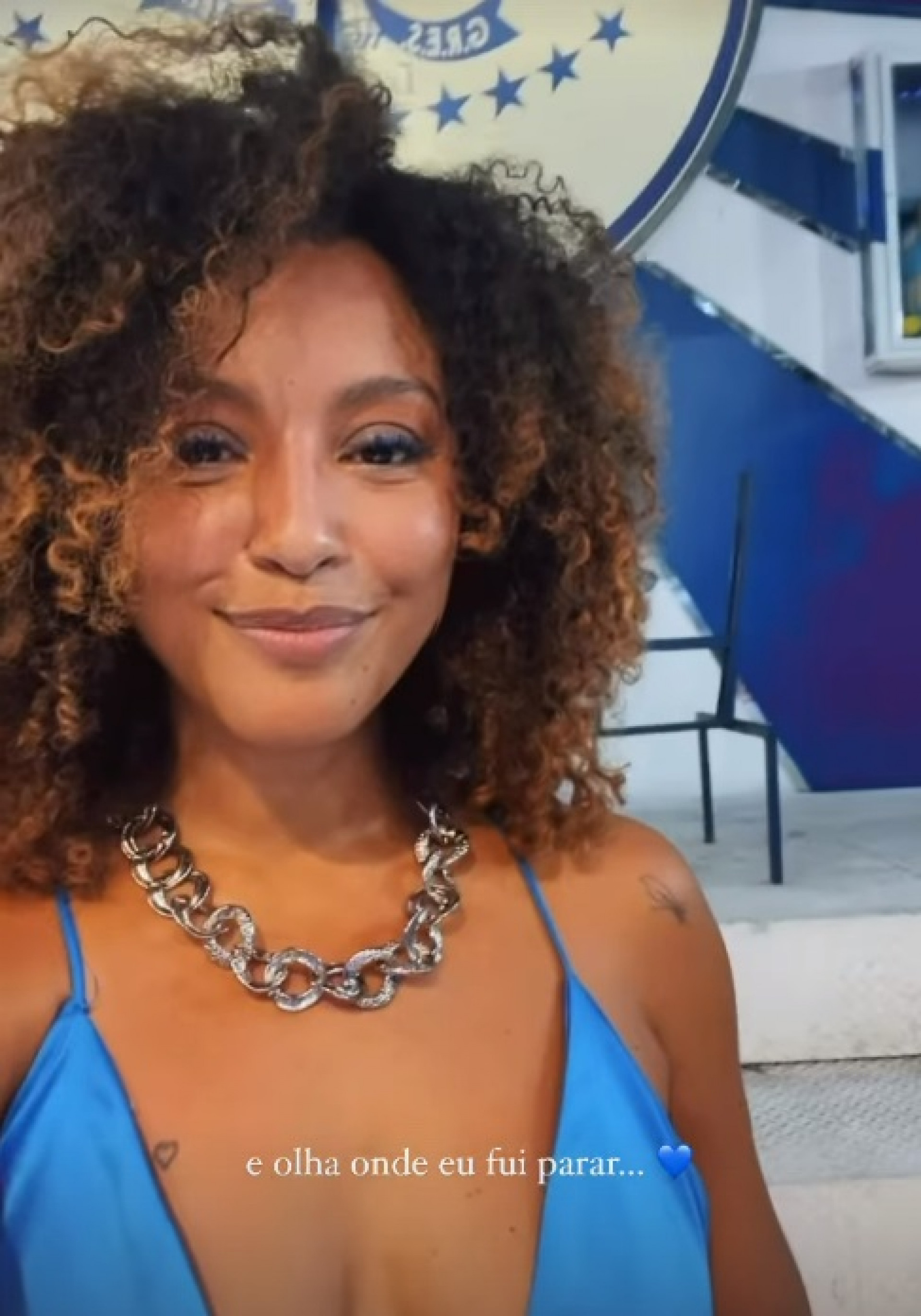 Sheron Menezzes vai ao ensaio da Portela - Reprodução do Instagram