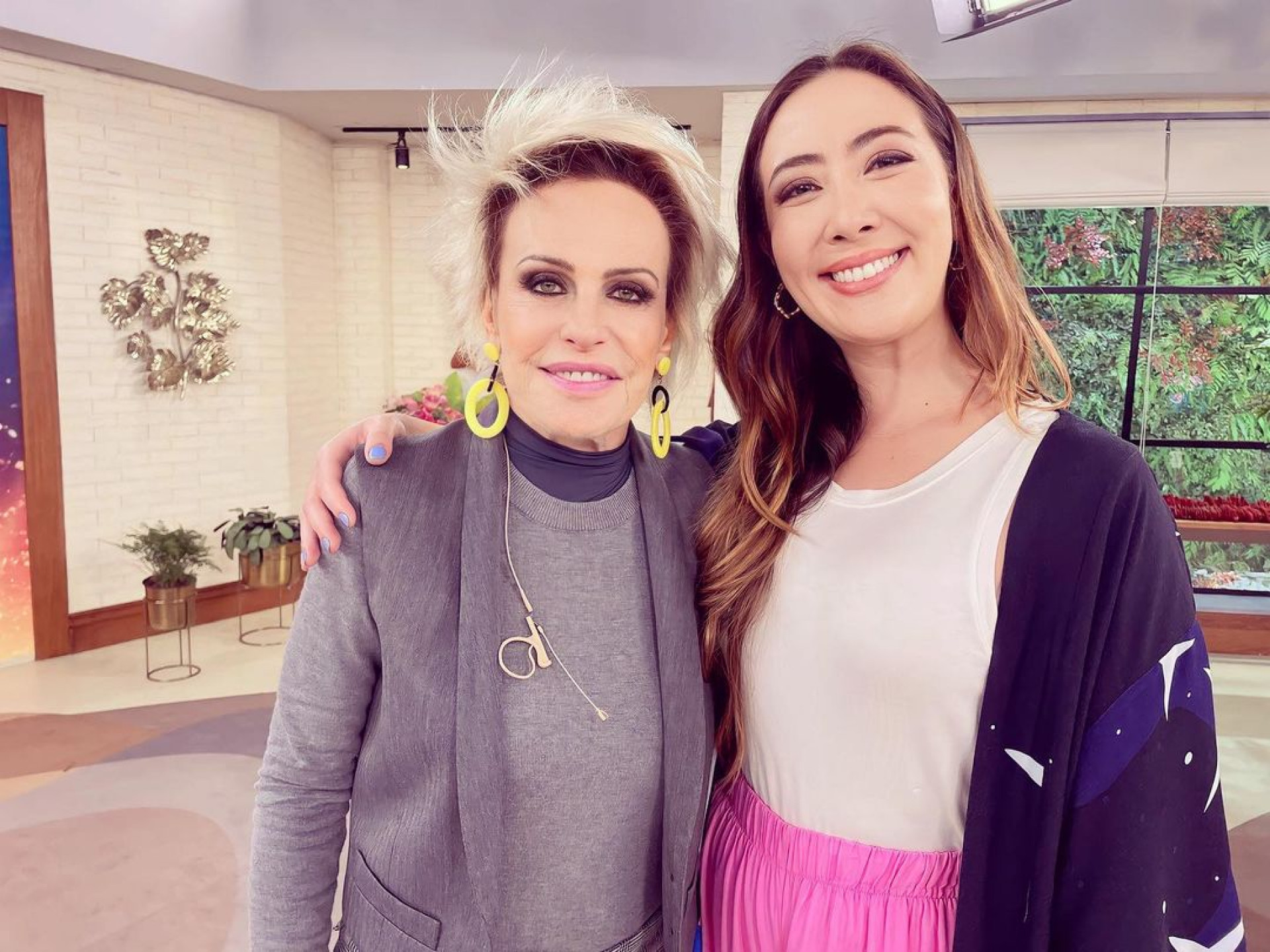 Ana Maria Braga e Ju Massaoka: parceria no quadro 'Feed da Ana'  - Reprodução 