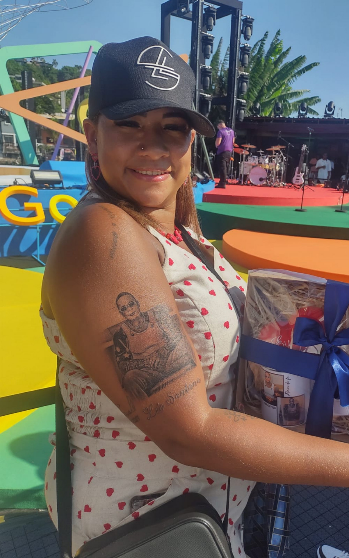 Juliana Jesus mostra tatuagem em homenagem a Léo Santana - Marcela Ribeiro/Agência O DIA