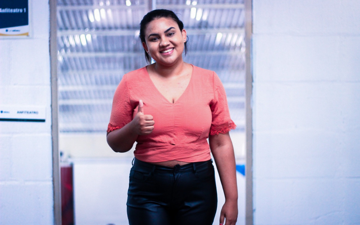 Herlaine Gizenga, 28, médica vindo de Goiás, argumentou que foi gratificante participar da  capacitação