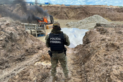 PF e Exército combatem extração ilegal de ouro na Terra Indígena Sararé
