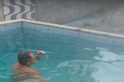 Vídeo: ex-companheira filmou pedreiro dopado na piscina antes de matar ele