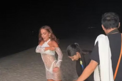 Anitta grava clipe em São Pedro da Aldeia