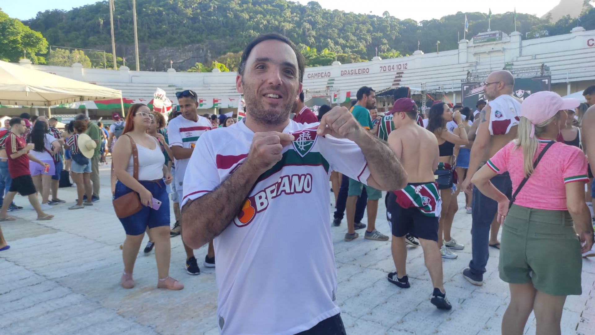 Torcedor do Fluminense Renan Duarte, de 33 anos - Foto: Leonardo Bessa/Agência O Dia