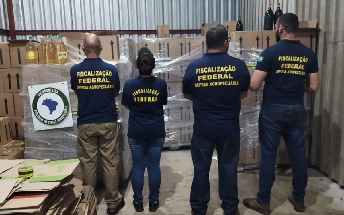 Agricultura apreende cerca de R$ 1 milhão em bebidas irregulares em Santa Catarina