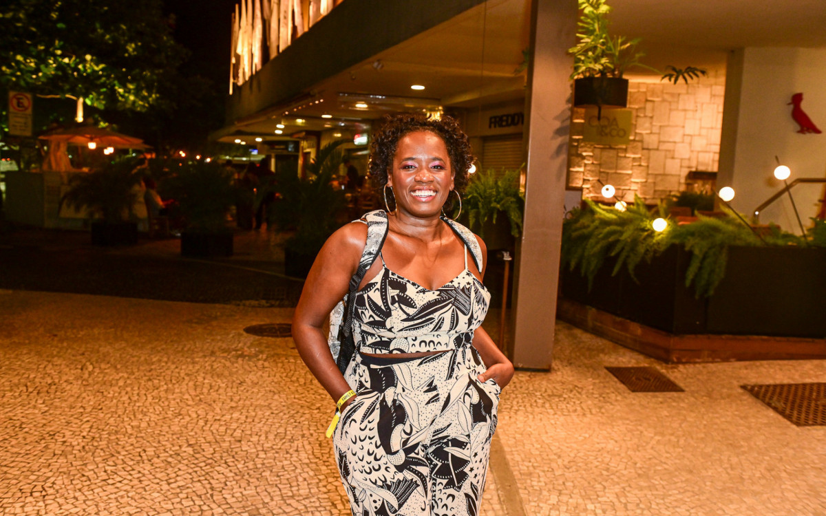 Tatiana Tiburcio durante o show de esquenta da turnê de Ivete Sangalo, no Maracanã