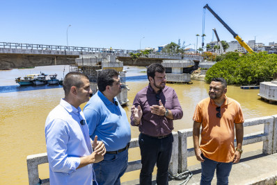 Duplicação da Ponte Ivan Mundim avança com instalação de vigas