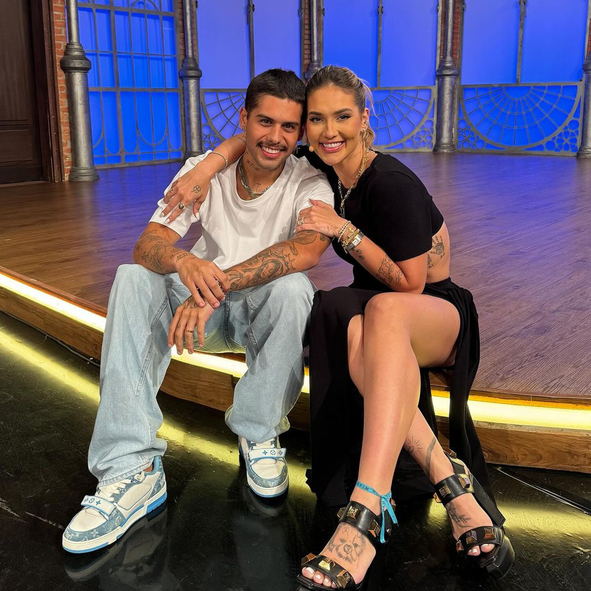 Zé Felipe também esteve presente na gravação do piloto do programa de Virginia - Reprodução / Instagram