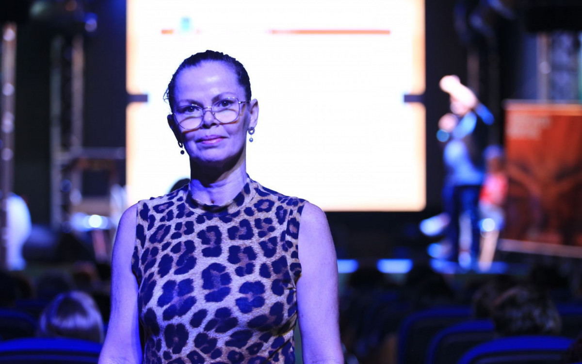 A moradora de Heliópolis, Dionísia Leite, 51 anos, foi até o evento para poder prestigiar as palestras da campanha