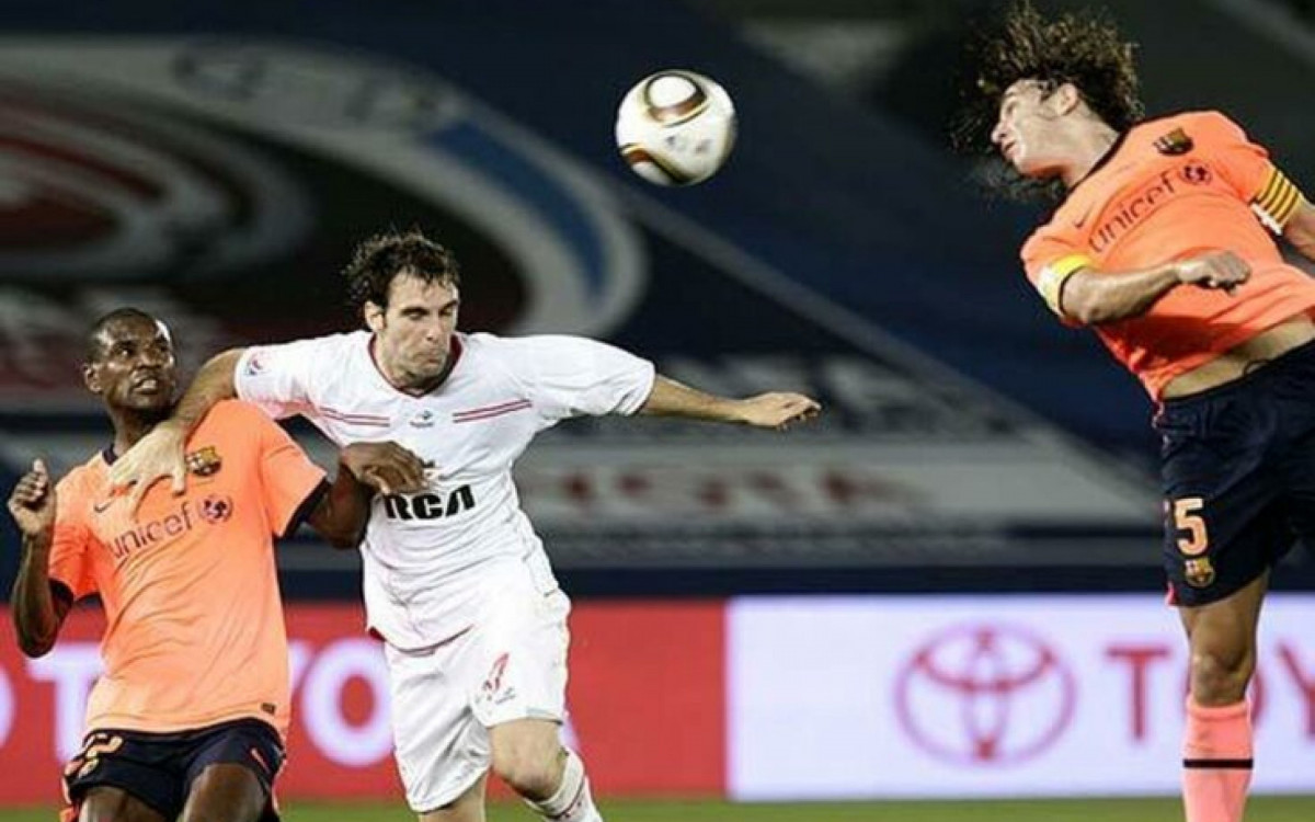 O Barcelona venceu o Estudiantes na final do Mundial de 2009