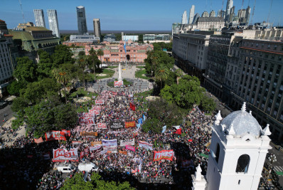 Protesto contra Milei na Argentina tem adesão menor que a esperada