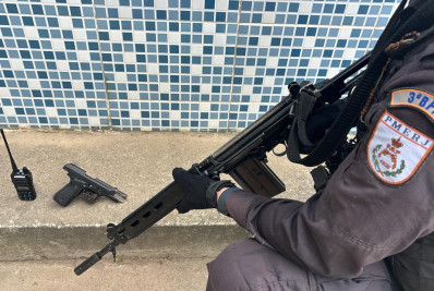 PM faz operação no Morro do Urubu, em Pilares