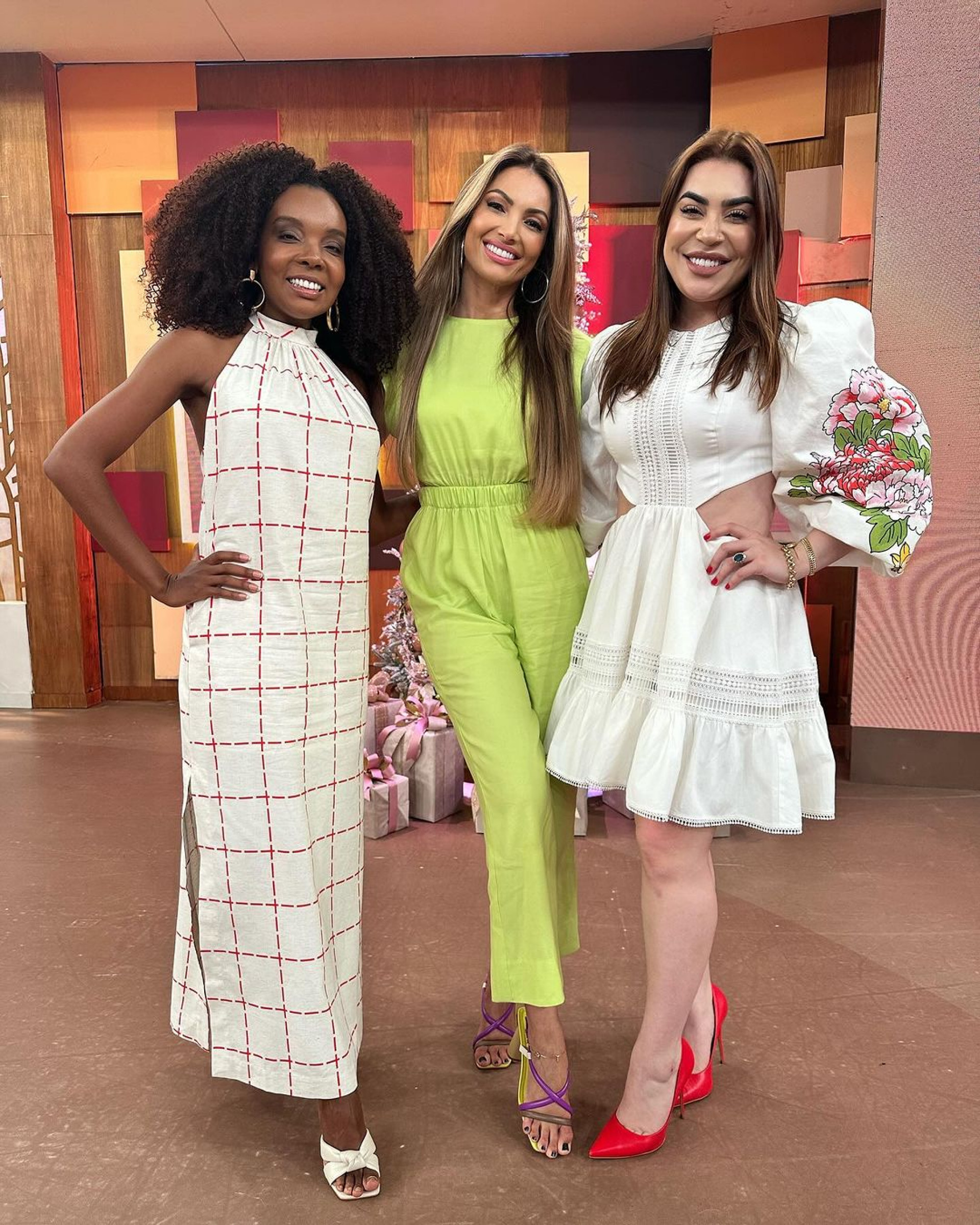 Naiara Azevedo e Thelma são as convidadas desta sexta-feira (22) do 'Encontro com Patrícia Poeta' - Reprodução/Instagram