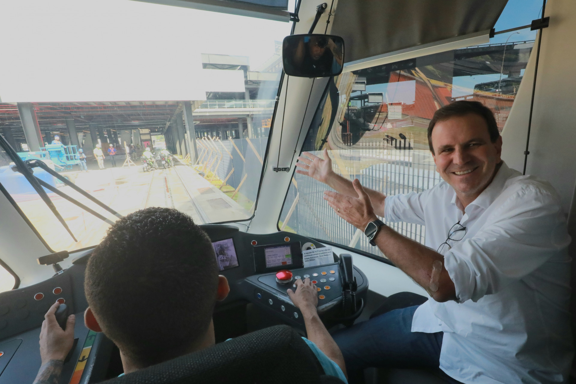 Primeira viagem-teste foi realizada na manhã deste sábado - Divulgação/Prefeitura do Rio