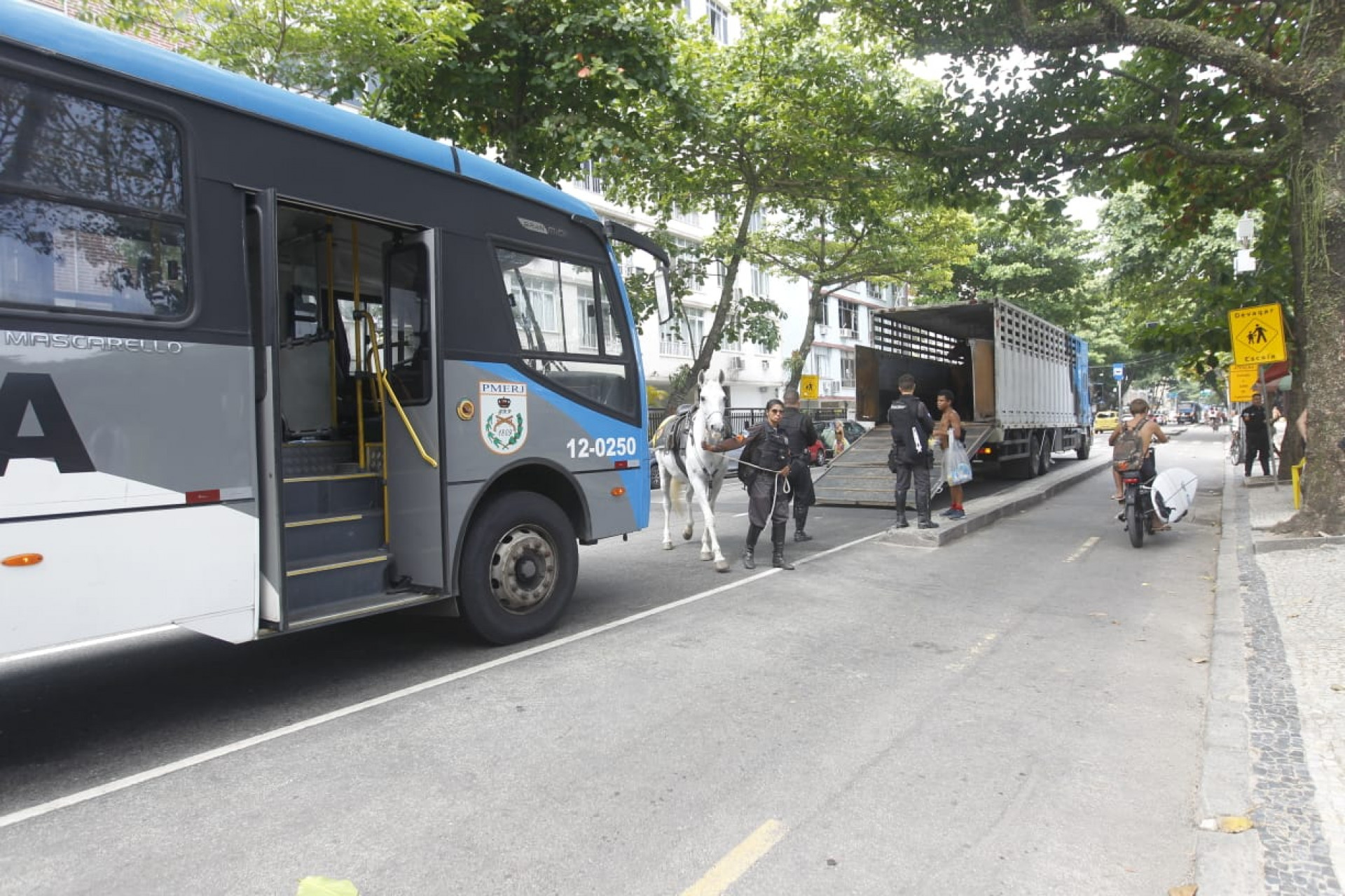 Polícia Militar reforça segurança na Zona Sul - Reginaldo Pimenta/ Agência O Dia